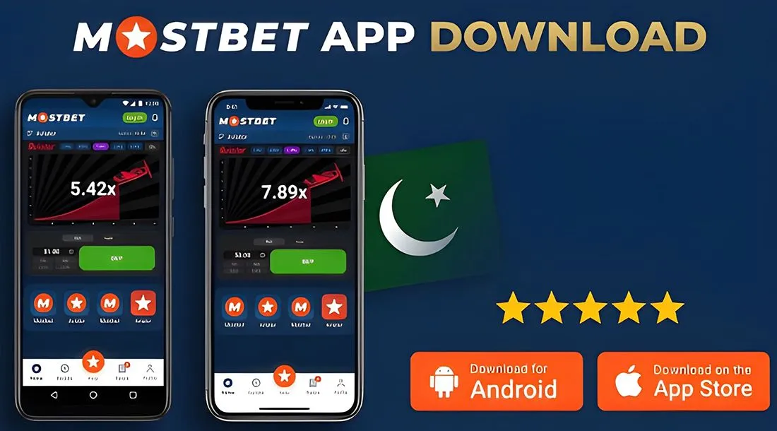 Mostbet app available for download on Android and iOS devices in Pakistan